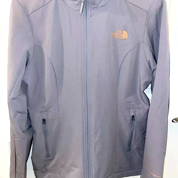 North Face Windwall Zipper Jacket Gray with plush interior - Picture 1 of 4